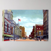 Fort Wayne Indiana Calhoun Street Poster (Voorkant)