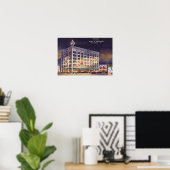Fort Wayne Indiana Department Store bij Kerstmis Poster (Thuiskantoor)
