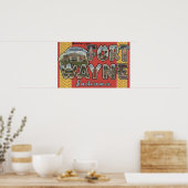 Fort Wayne, Indiana - Grote letterscènes Poster (Keuken)