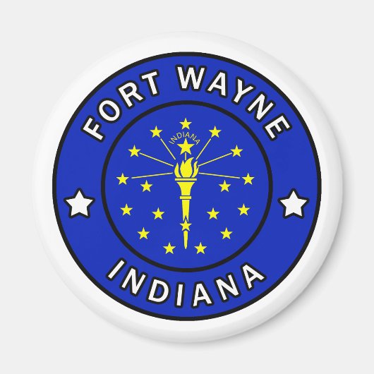 Fort Wayne Indiana Magneet (Voorkant)