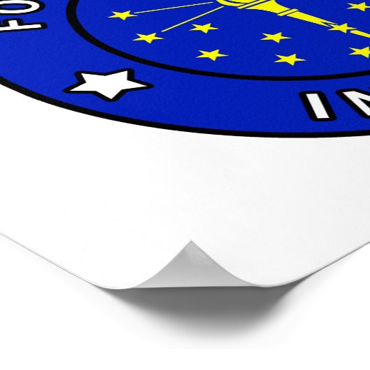 Fort Wayne Indiana Poster (Hoek)