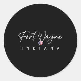 Fort Wayne Indiana Ronde Sticker
