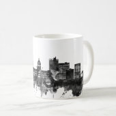 Fort Wayne Indiana Skyline BW Koffiemok (Voorkant rechts)