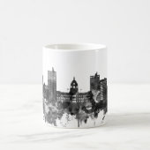 Fort Wayne Indiana Skyline BW Koffiemok (Center)