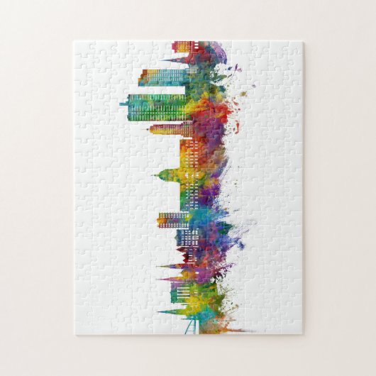 Fort Wayne Indiana Skyline Legpuzzel (Verticaal)