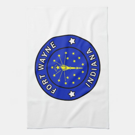 Fort Wayne Indiana Theedoek (Verticaal)