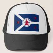 Fort Wayne, Indiana, vlag van de Verenigde Staten Trucker Pet (Voorkant)