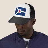 Fort Wayne, Indiana, vlag van de Verenigde Staten Trucker Pet (In situ)