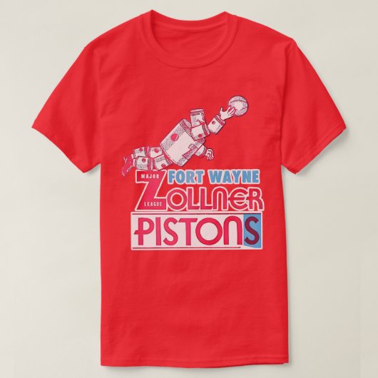 Fort Wayne Pistons Basketbal T-shirt (Design voorkant)