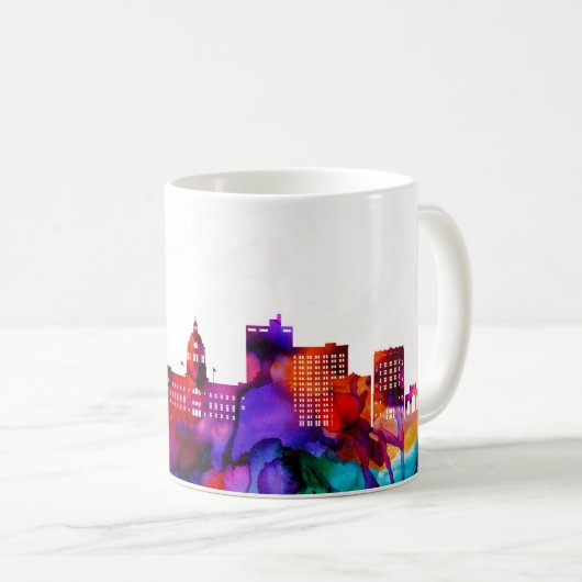 Fort Wayne Skyline Koffiemok (Voorkant rechts)