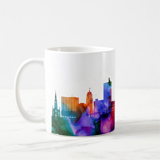 Fort Wayne Skyline Koffiemok (Links)