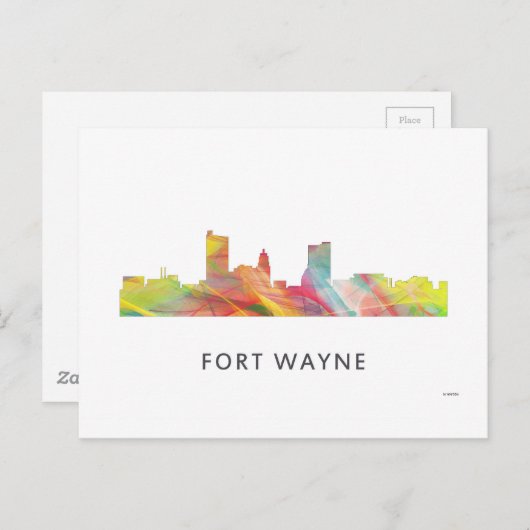 FORT WAYNE SKYLINE WB1 - BRIEFKAART (Voorkant / Achterkant)