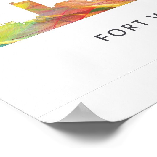 FORT WAYNE SKYLINE WB1 - POSTER (Hoek)