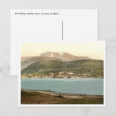 Fort William en Ben Nevis, Inverness, Schotland Briefkaart (Voorkant / Achterkant)
