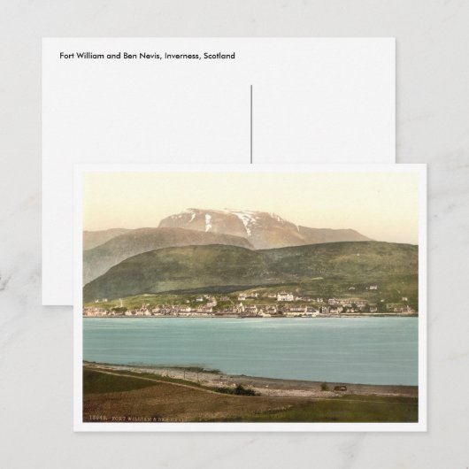 Fort William en Ben Nevis, Inverness, Schotland Briefkaart (Voorkant / Achterkant)