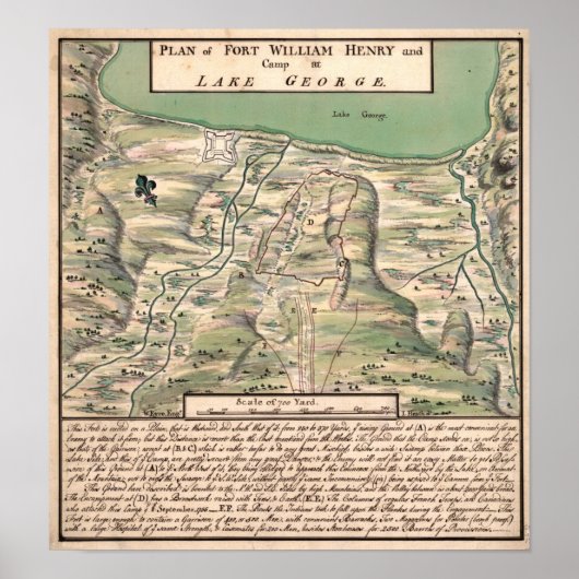 Fort William Henry. Poster (Voorkant)