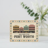  Fort Worth Briefkaart | Groeten (Staand voorkant)