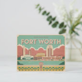 Fort Worth Briefkaart | Groeten (Staand voorkant)