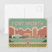 Fort Worth Briefkaart | Groeten (Voorkant / Achterkant)
