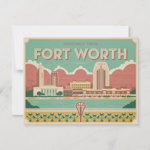  Fort Worth Briefkaart   Groeten