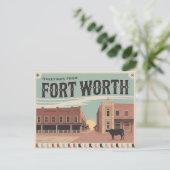  Fort Worth Briefkaart | Groeten (Staand voorkant)