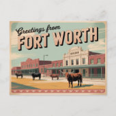 Fort Worth Briefkaart | Groeten (Voorkant)