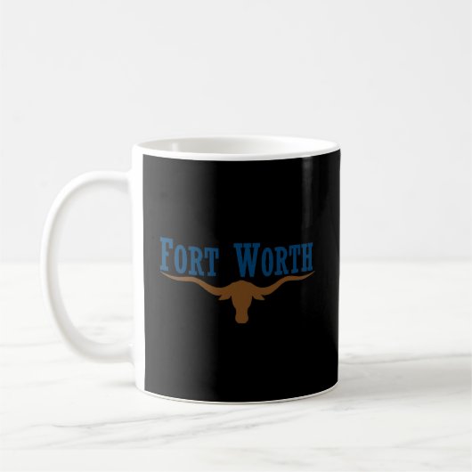 Fort Worth Cadeau Fort Worth Stadsvlag Koffiemok (Links)