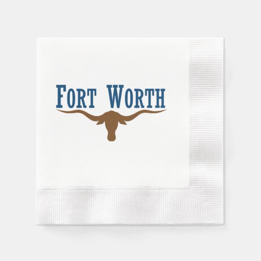 Fort Worth City vlag Servet (Voorkant)