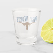 Fort Worth City vlag Shot Glas (Achterkant)