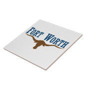 Fort Worth City vlag Tegeltje (Zijkant)