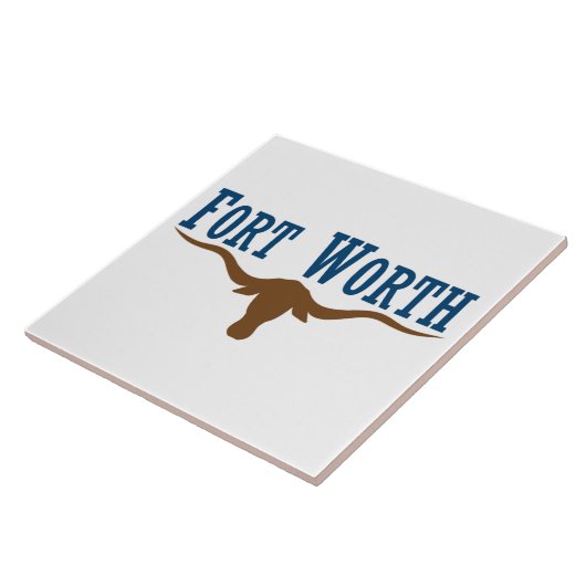 Fort Worth City vlag Tegeltje (Zijkant)