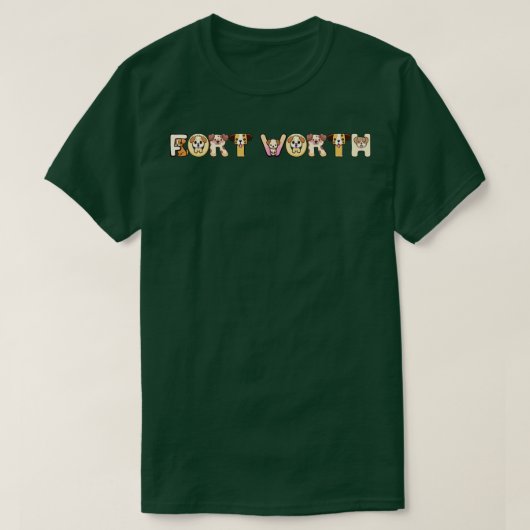 Fort Worth Dog 1 T-shirt (Design voorkant)