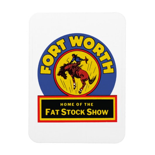 Fort Worth Fat Stock Show Magneet (Verticaal)