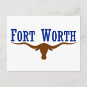 Fort Worth Flag Briefkaart (Voorkant)