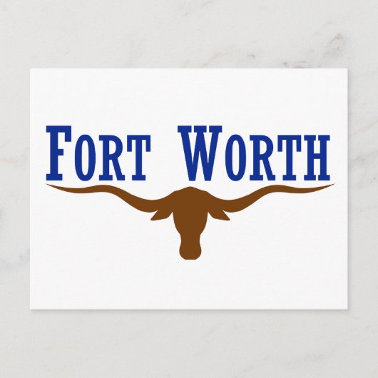 Fort Worth Flag Briefkaart (Voorkant)