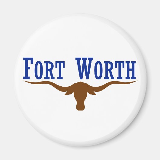 Fort Worth Flag Magneet (Voorkant)