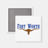 Fort Worth Flag Magneet (Voorkant / Achterkant)