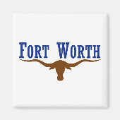 Fort Worth Flag Magneet (Voorkant)