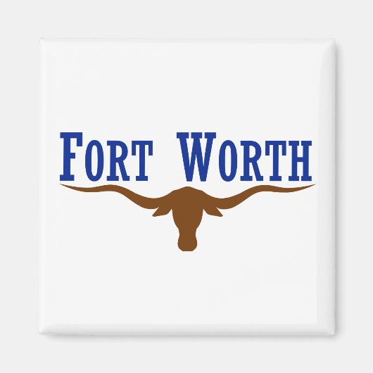 Fort Worth Flag Magneet (Voorkant)
