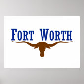 Fort Worth Flag Poster (Voorkant)