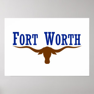 Fort Worth Flag Poster