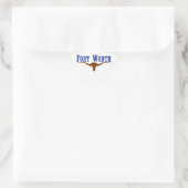 Fort Worth Flag Ster Sticker (Tas)