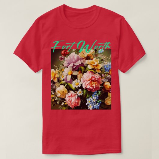 Fort Worth Flower T-shirt (Design voorkant)