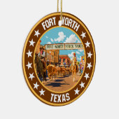 Fort Worth Keramisch Ornament (Rechts)
