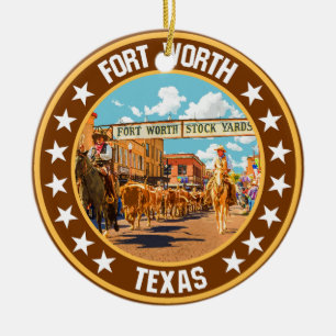 Fort Worth Keramisch Ornament