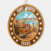 Fort Worth Keramisch Ornament (Links)