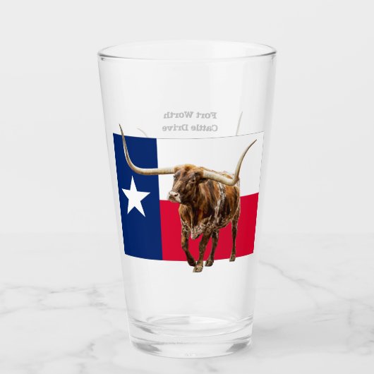Fort Worth Longhorn, bier Glas (Voorkant)
