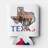 Fort Worth Longhorns & Flag Koelbox Blikjeskoeler (Achterkant)