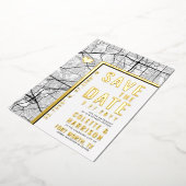 Fort Worth Love Locator | Bruiloft Bewaar de datum Folie Uitnodiging (Gedraaid)