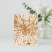 Fort worth  map briefkaart (Staand voorkant)